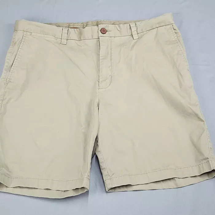 Tommy Bahama Mens Chino Shorts Size 38 Khaki Beige Stretch Cotton 8.5 Inseam - Front