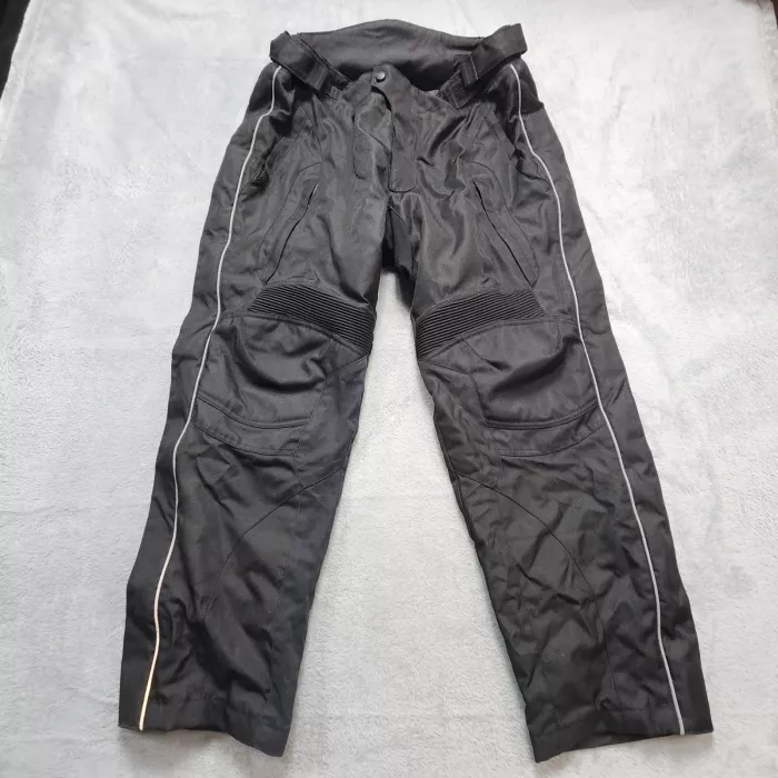 Tourmaster Motorcycle Over Pants Men's Large Short Black Waterproof Textile - Front