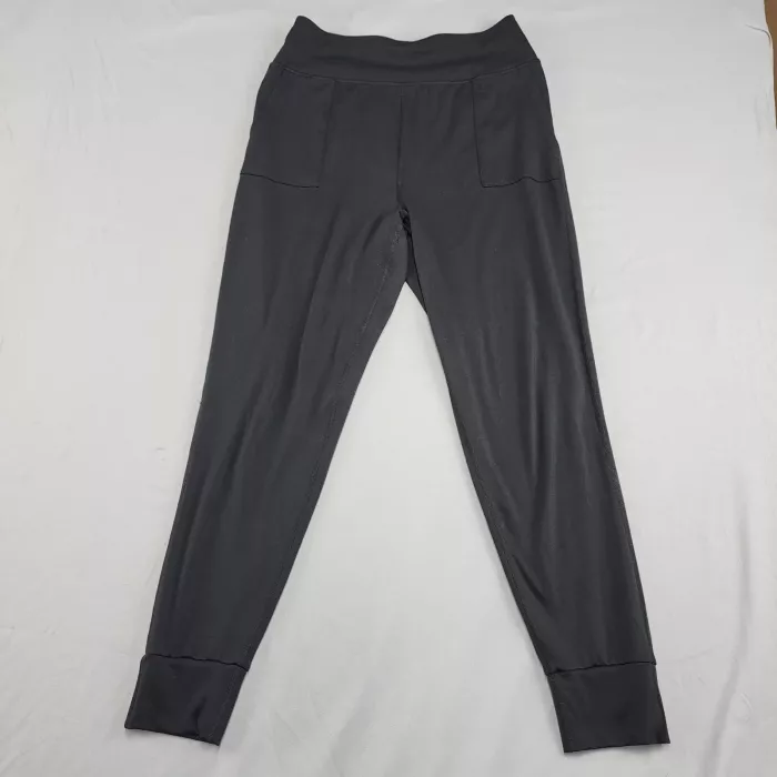 VICTORIA'S SECRET Black Jogger Pants Women's S Mid Rise 30W 28L Activewear - Front