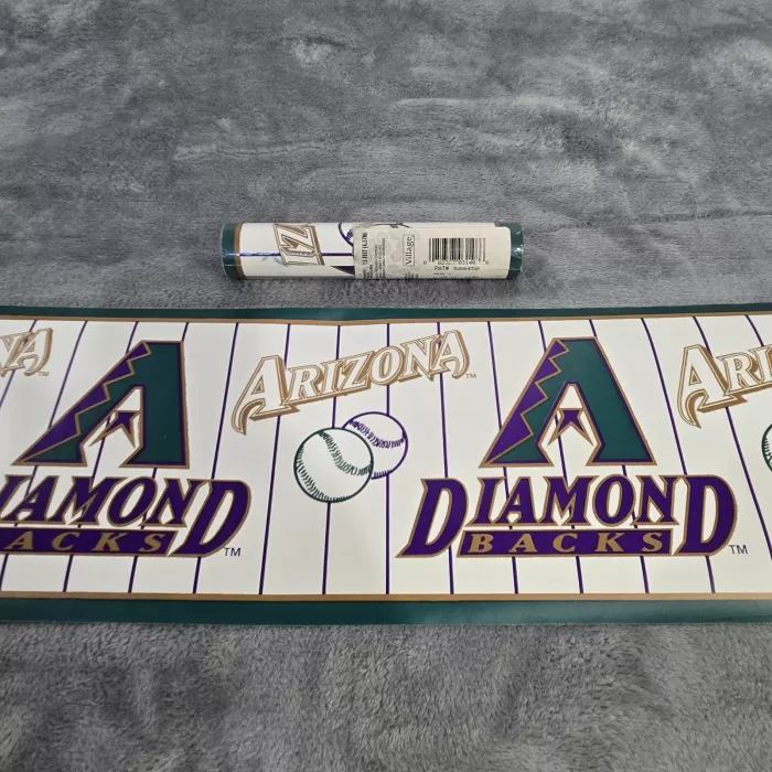 Village Arizona Diamondbacks MLB Baseball Wallpaper Border Prepasted New Sealed - Main
