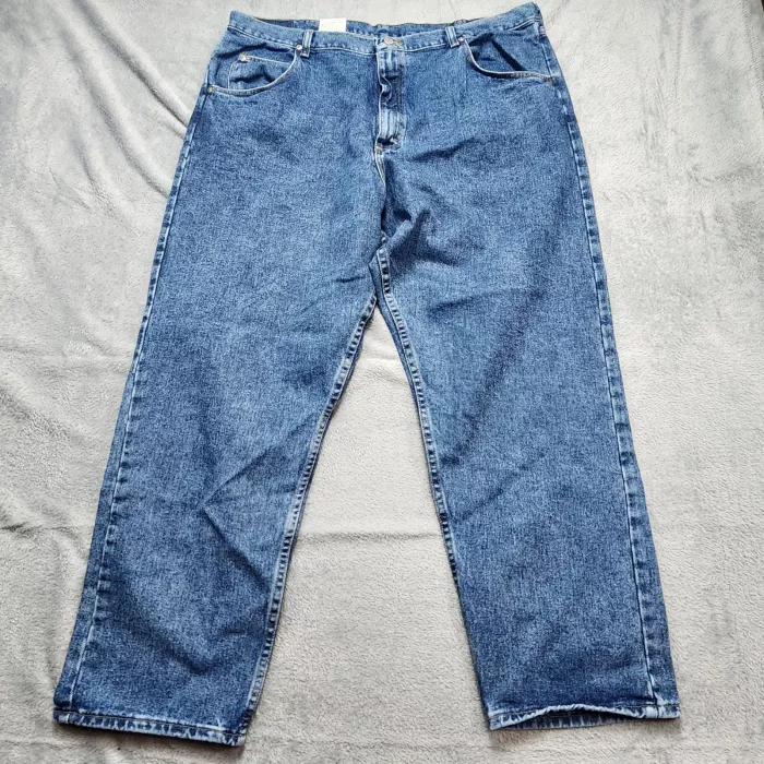 Wrangler Hero Jeans Men's 42x30 Loose Fit Blue Denim 100% Cotton NWT 91000VS - Front