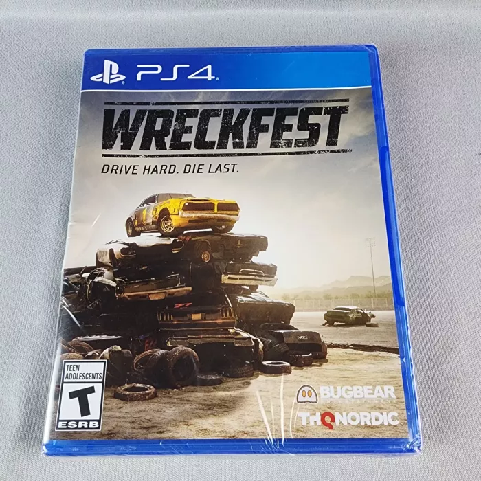 Wreckfest PlayStation 4 PS4 2019 NTSC Factory Sealed New THQ Nordic - Front