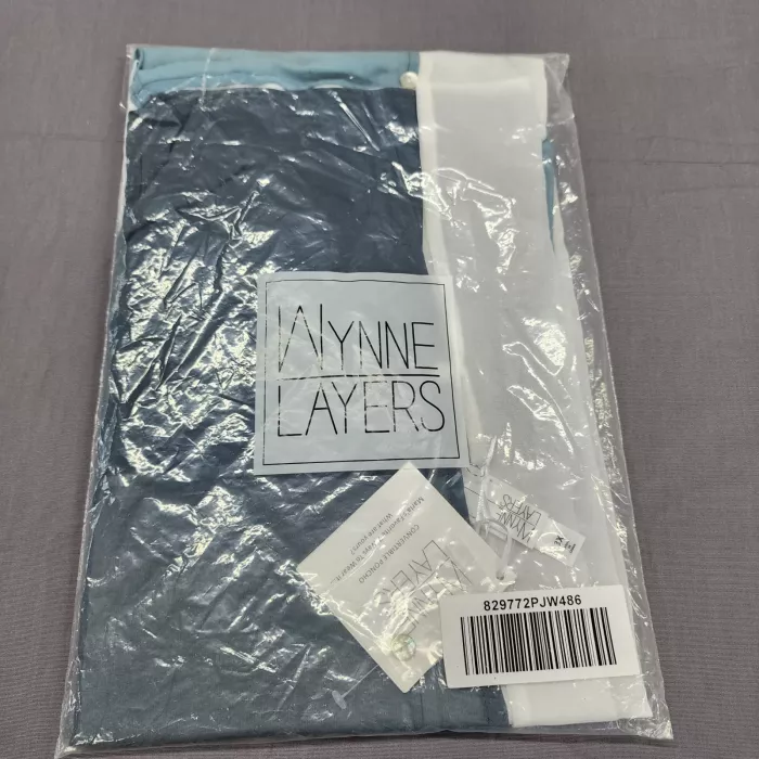 Wynne Layers 3X Plus Convertible Poncho Multicolor Colorblock Sheer Wrap NWT - Main