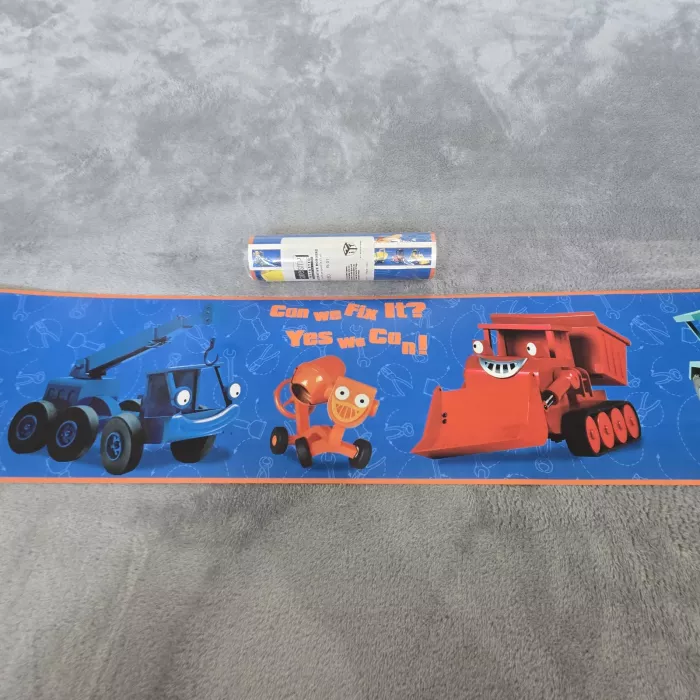 York Bob the Builder Blue Wallpaper Border New Prepasted Sure Strip BT2801BD - Main