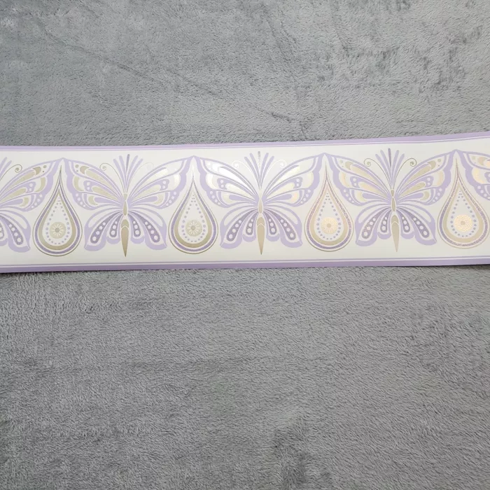 York Disney Rapunzel Butterfly Purple Gold Wallpaper Border Prepasted New - Main