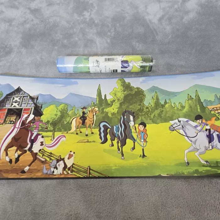 York Horseland Horse Wallpaper Border Prepasted Multicolor New Sealed - Main