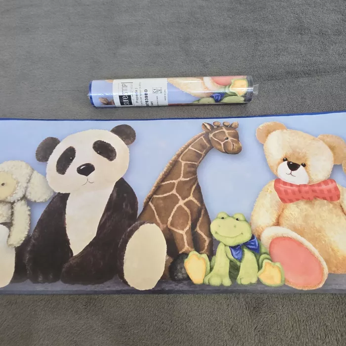York Nursery Animal Multicolor Wallpaper Border Prepasted Sure Strip New Sealed - Main