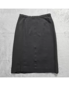 Ann Taylor Pencil Skirt Size 6 Black Ponte Knit Stretch Career Work Knee Length