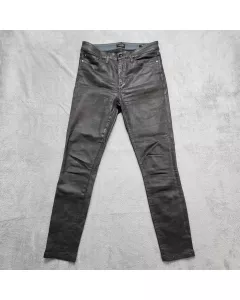 Joe's Jeans The Charlie High Rise Skinny Ankle Coated Camo Gray Size 31