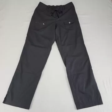 Adar 4400 Women's M Black Scrub Pants Mid Rise Drawstring Waist Inseam 31 - Front