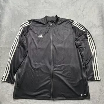 Adidas Tiro 23 League Training Jacket Men's 3XL Black Slim Fit Soccer Track Top - Front