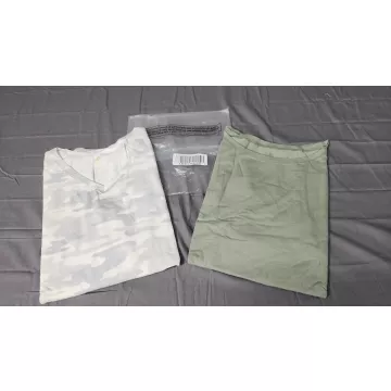 Belle by Kim Gravel 4X Plus 2 Pack Tops T Shirts Green Solid Gray Camo Stretch - Main