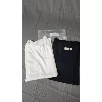 Belle by Kim Gravel Plus 5X Tank Top 2 Pack Black White Ribbed Scoop Neck - Main