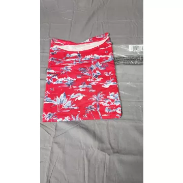 Belle by Kim Gravel Womens 4X Red Tropical Palm Tree 3/4 Sleeve Scoop Neck Top - Main