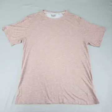 BIG SKY OUTFITTERS T-Shirt Men's XXL Pink Heathered Crew Neck Short Sleeve - Front