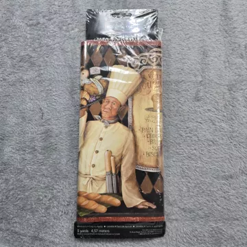 Blue Mountain French Country Chef Multicolor Wallpaper Border Sealed Pre-pasted - Main
