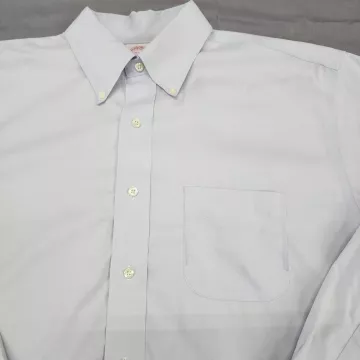 Brooks Brothers Madison Dress Shirt Mens 16.5 34 Blue Non Iron Stretch Cotton - Main