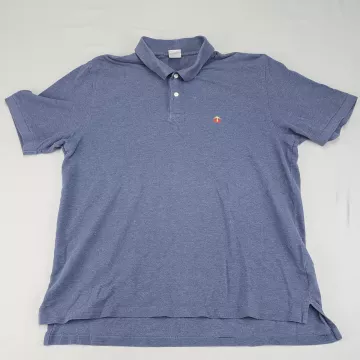 Brooks Brothers Men's XL Blue Original Fit Polo Shirt Short Sleeve Cotton Knit - Front