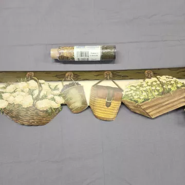 Chesapeake Country Floral Green Wallpaper Border Prepasted Vinyl New Sealed - Main