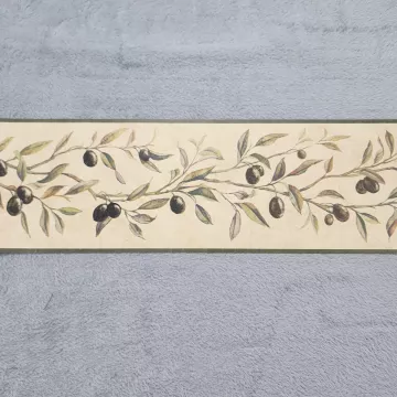 Chesapeake Olive Botanical Wallpaper Border Prepasted Non-Woven New Sealed - Main
