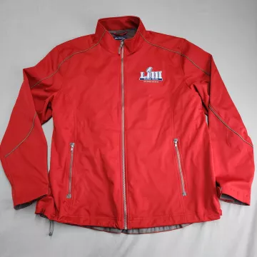 Cutter & Buck Super Bowl LIII 2019 NFL Full Zip Jacket Men's L Red - Front