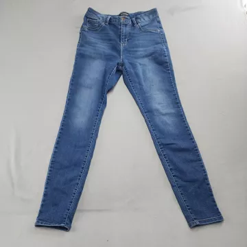 d.jeans Women's Size 10 Skinny Jeans Medium Blue Mid Rise Stretch Denim 27x27 - Front