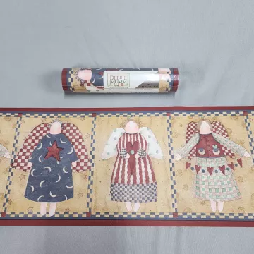 Debbie Mumm Angels Country Multicolor Wallpaper Border New Pre-pasted - Main