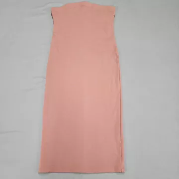 Forever 21 Strapless Tube Dress Womens Medium Pink Bodycon Stretch Knee Length - Front
