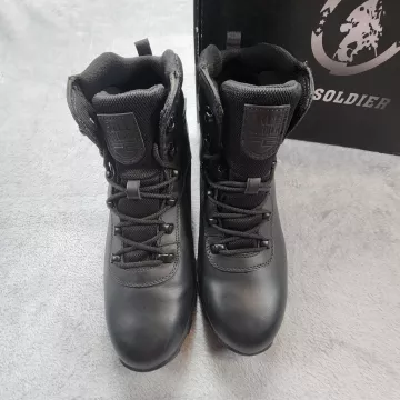 Free Soldier Men's Tactical Boots Size 12 Black Waterproof Leather Combat Work