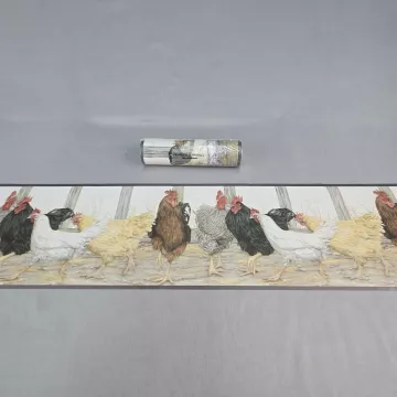 Graham & Brown Farmhouse Rooster Wallpaper Border Prepasted New Sealed - Main