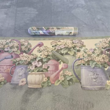 Gramercy 681380 Floral Country Multicolor Wallpaper Border Prepasted New Sealed - Main