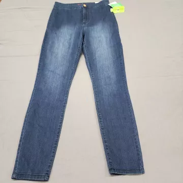 Guess Nova Ultra High Rise Skinny Jeans Womens 29 Dark Wash Blue Denim Stretch - Front