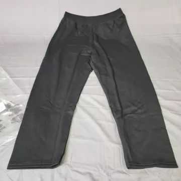 Hanes EcoSmart Fleece Sweatpants Women's 2XL Plus Black Elastic Waist High Rise - Front