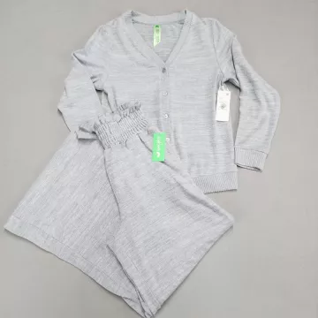 Honeydew Intimates New Moon 2 Piece Lounge Set Womens M Gray Cardigan Pants - Main