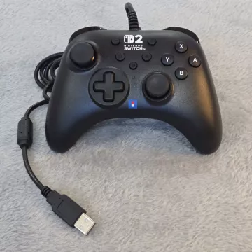 HORI Wired Controller for Nintendo Switch and PC Model NSX-005U Black - Front
