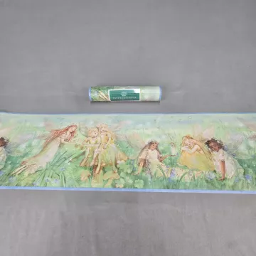 International Fairy Mushroom Wallpaper Border New Sealed Prepasted Vinyl - Main