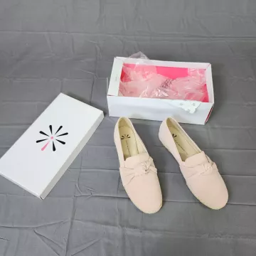 Isaac Mizrahi Live Womens 8.5 Pink Suede Leather Knot Espadrille Slip On Flats - Main