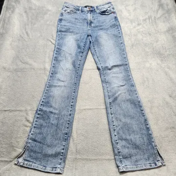 Judy Blue Jeans Women's Size 9/29 Bootcut Split Hem Stretch Light Wash Denim - Front