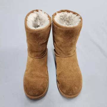 Koolaburra by UGG Womens Size 9 Brown Suede Faux Fur Lined Winter Boots