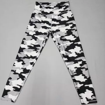 Kyodan Womens Size M High Rise Camo Leggings Compression Stretch Activewear - Front