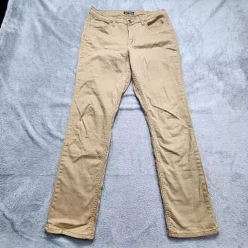 Lee Jeans Men's 32x29 Khaki Beige Regular Fit Straight Leg Mid Rise Twill Pants - Front