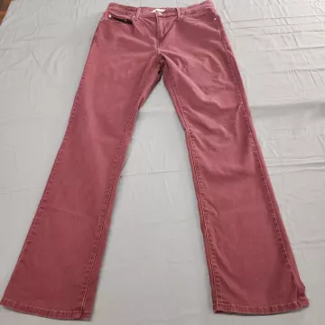 Levi's 505 Straight Leg Jeans Women's Size 30x30 Burgundy Red Denim Mid Rise - Front