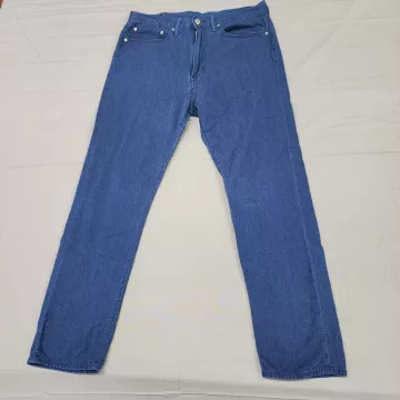 Levi's 522 Slim Taper Jeans Men's 34x32 Actual 33x30 Blue Denim 100% Cotton - Front