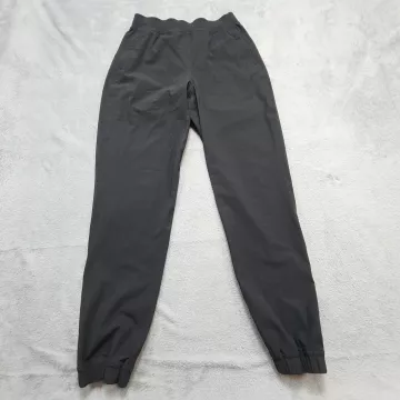 Lululemon Adapted State High Rise Jogger Pants Women's Size 4 Black Zip Cuff Run - Front