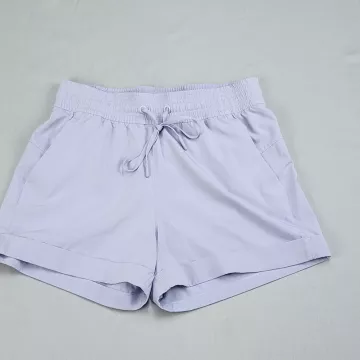 Lululemon Womens Size 4 Lavender Athletic Shorts Mid Rise Pockets 3in Inseam - Front