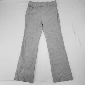 Maurices Womens Dress Pants Size M Short Gray Heather Pull On Stretch Mid Rise - Front