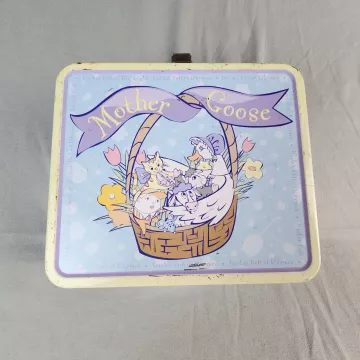 Mother Goose Basket Full of Rhymes Nursery Rhyme Metal Lunch Box - Main