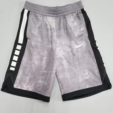 Nike Boys XL Gray Athletic Shorts Dri-Fit Elastic Waist Drawstring Pockets - Front