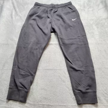 Nike Men's Fleece Joggers Sweatpants XL Dark Grey Cuffed Logo Gym Active Pants - Front