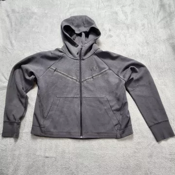 Nike Tech Fleece Hoodie Boys Size M Full Zip Dark Grey Jacket DV6737-060 Active - Front